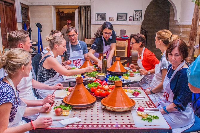 Moroccan tagine preparation for a private culinary experience