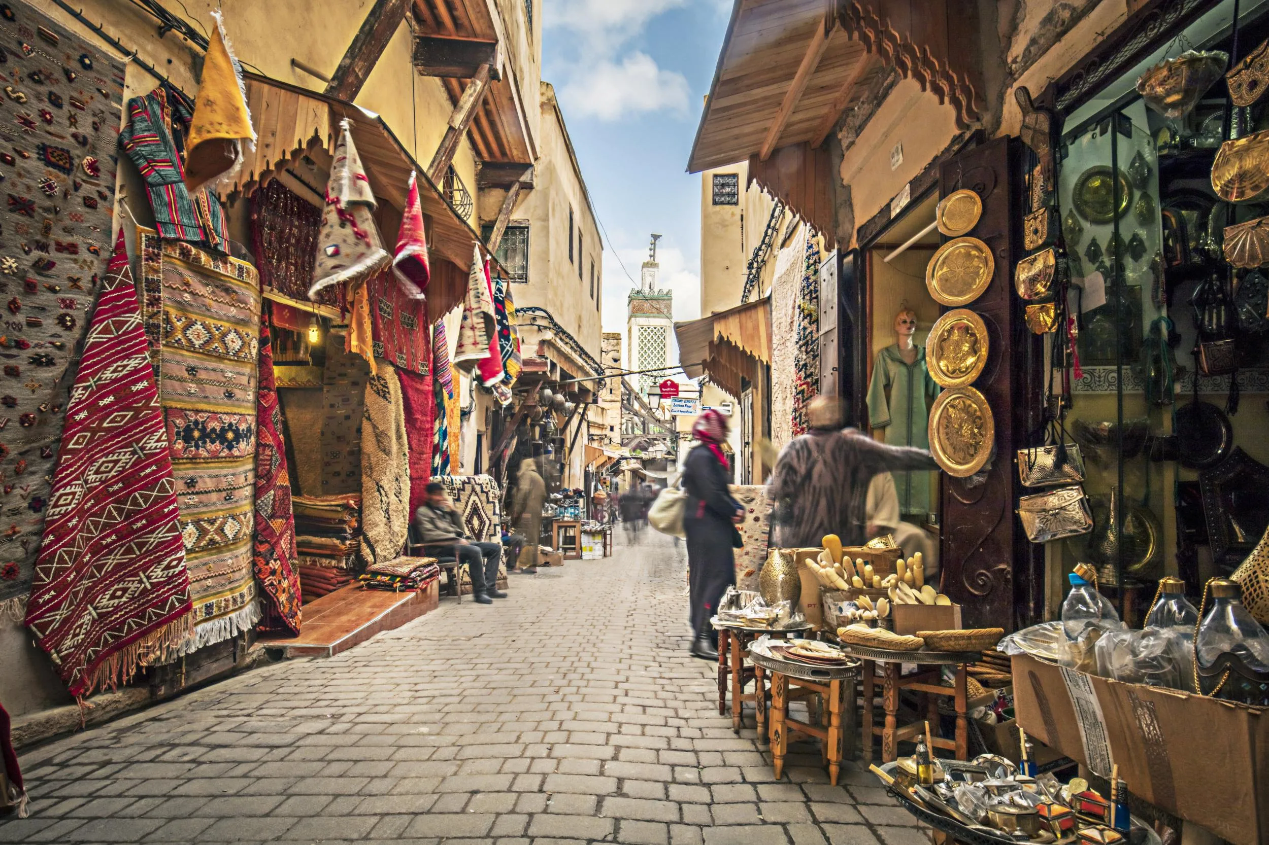 Fes Medina alley for a guided cultural tour