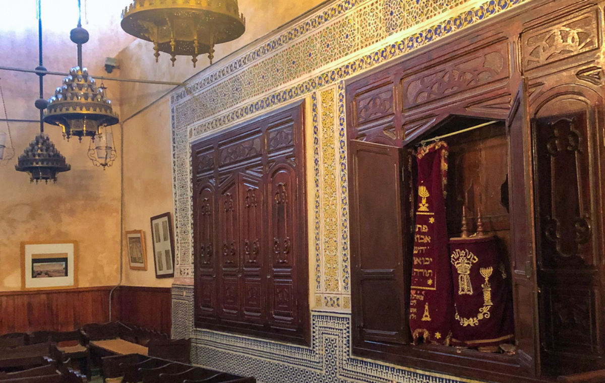 Historic Fes architecture for a Jewish heritage tour