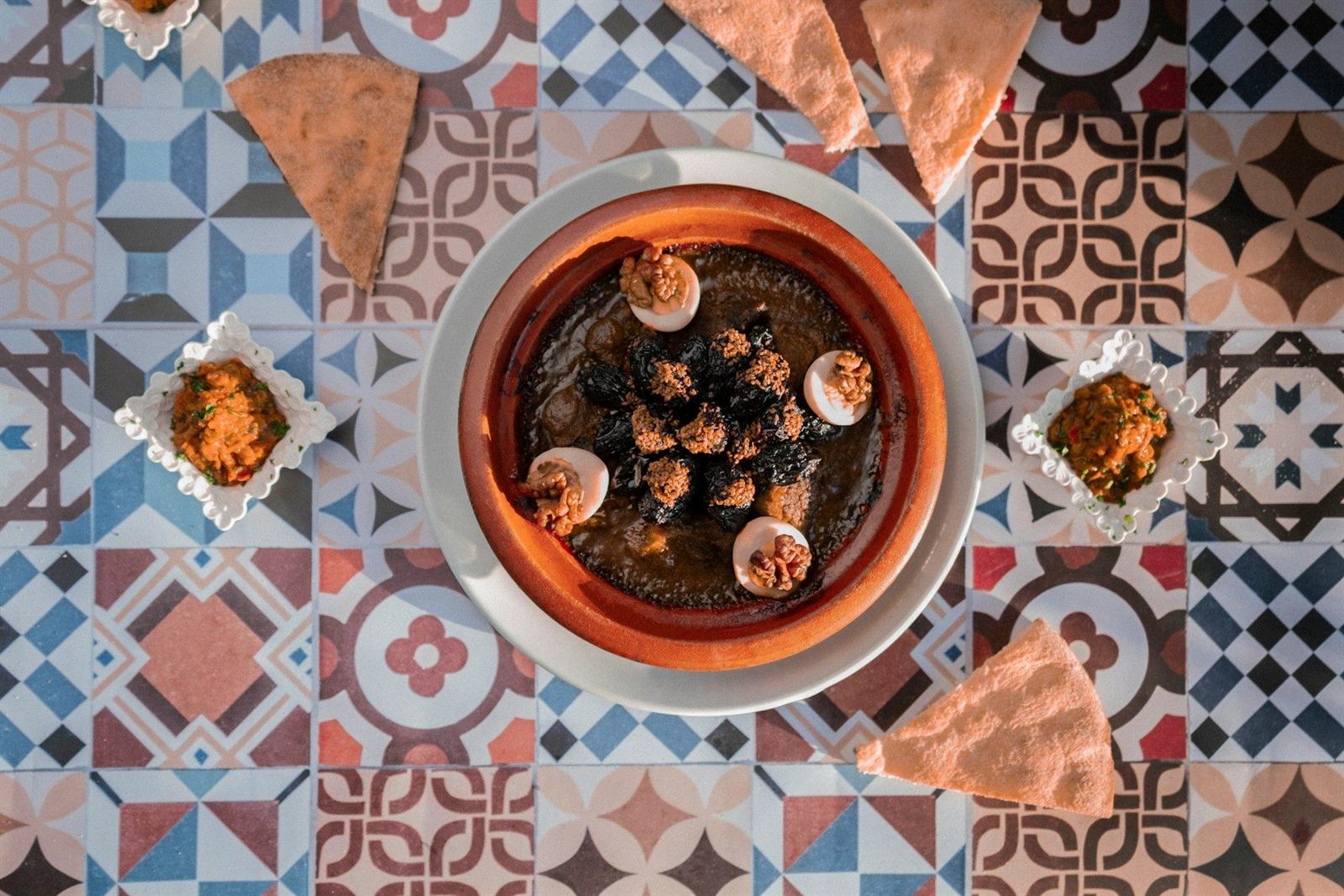Moroccan cooking class ingredients for a Marrakech market tour